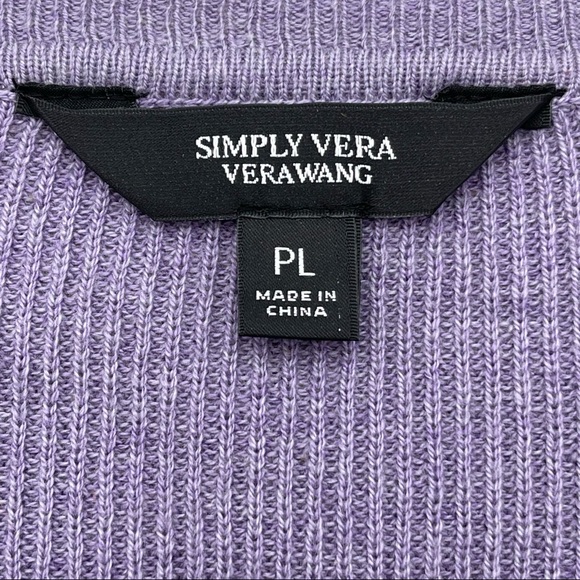 💜Simply Vera Vera Wang Women's Mock-Layer Lace Sweater NEW💜 - Picture 5 of 5